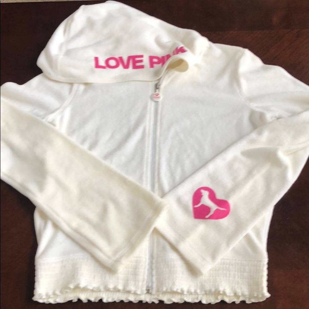 Pink Victoria’s Secret Hoodie/pants Set Size small - Picture 1 of 4